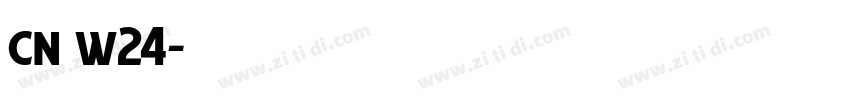 cn w24字体转换
